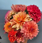 Bucket of dahlia blooms/Dahlia Bloom Bar